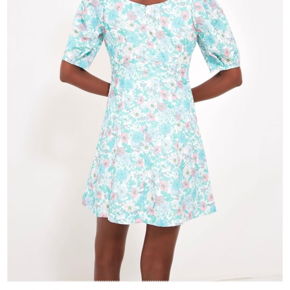 Floral Puff Sleeve Sallie Dress- Hyacinth House - Picture 3 of 6